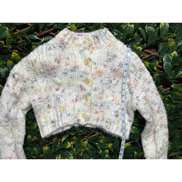 Urban Outfitters Cameron Confetti Cropped Cardigan Knit Button Size XS - Picture 7 of 10